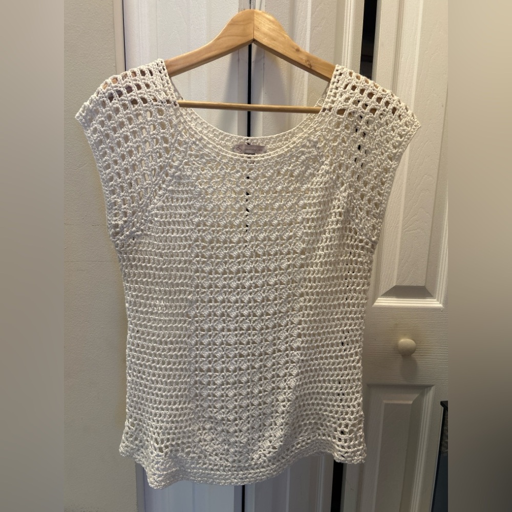Crochet Knit Sleeveless Top – Size M